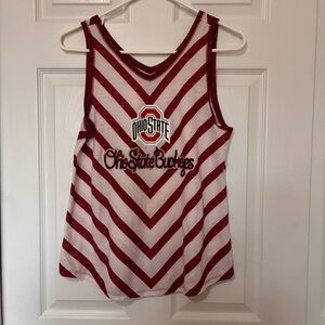 Ohio State Buckeyes V-Neck Knit Tank Top Team Athletics Women’s Sz Large